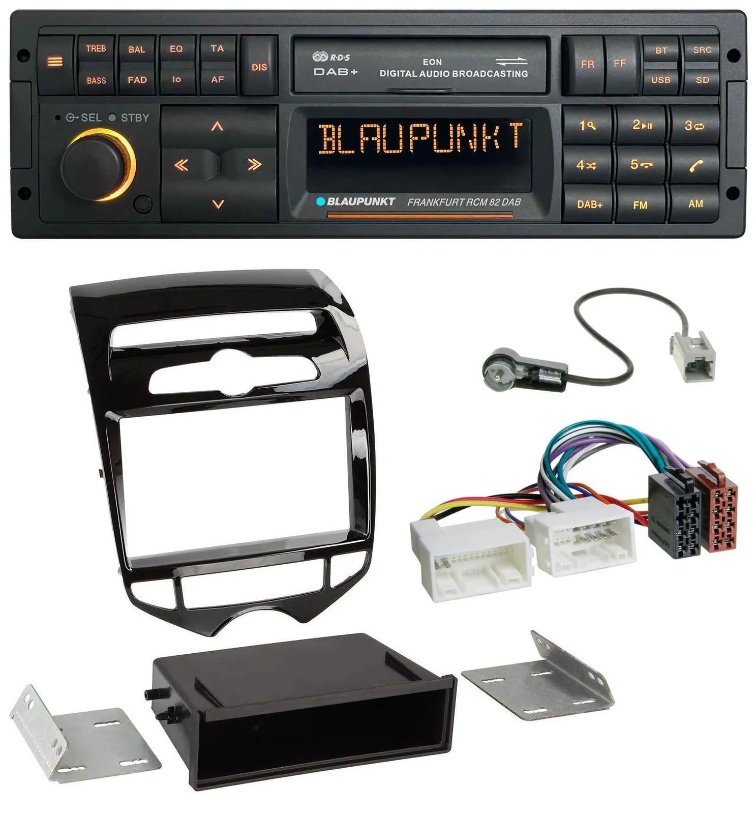 Blaupunkt USB DAB SD MP3 Bluetooth Autoradio für Hyundai ix20 ab 10 autom. Klima