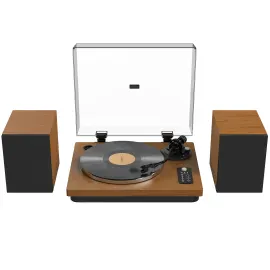 Виниловый проигрыватель Alive Audio SYMPHONY Dark Wood c Bluetooth и акустической системой