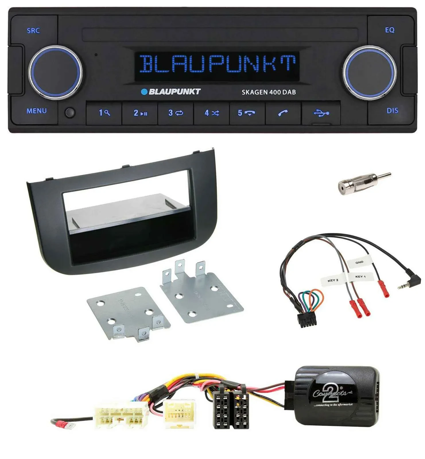 Blaupunkt DAB USB Bluetooth Lenkrad Autoradio für Mitsubishi Colt Z3B/Z3V/Z30/Z3