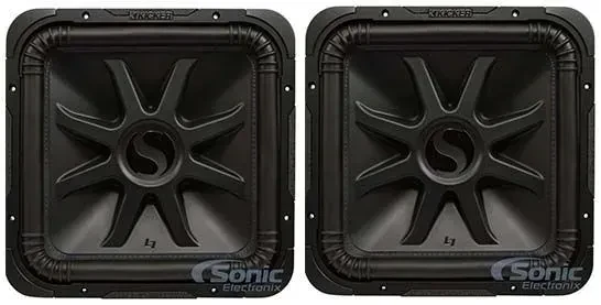 2) Kicker L7S154 15" Solo-Baric L7 Series Dual 4 ohm Car Audio Subwoofers
