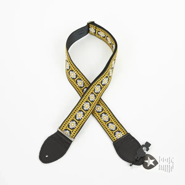 Souldier "Pillar Old Gold" White & Gold Pattern Guitar Strap