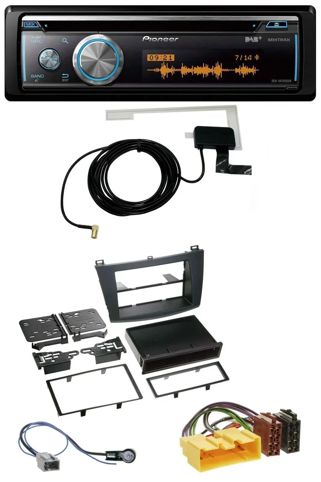 Автомагнитола Pioneer Bluetooth, DAB, MP3, USB, CD для Mazda 3 (с 2009)