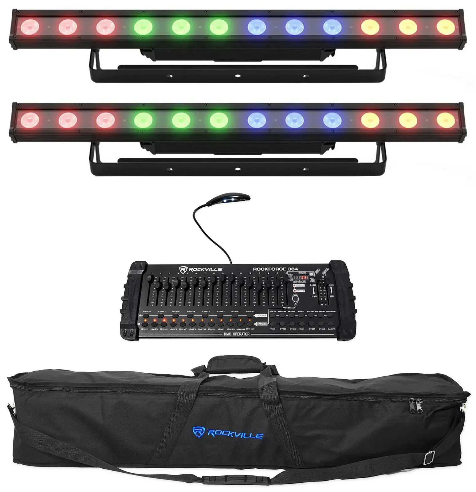 Светодиодный прибор Chauvet DJ COLORband Q4 IP с DMX-пультом и чехлом (пара)