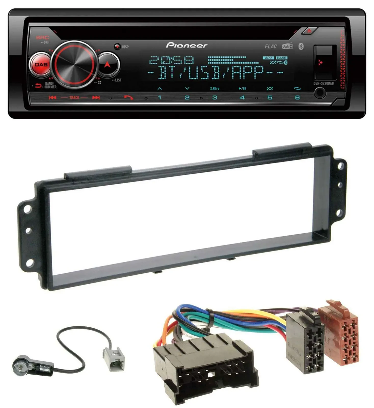Автомагнитола для Kia Picanto (2008–2011) Pioneer DAB, CD, Bluetooth, USB, MP3