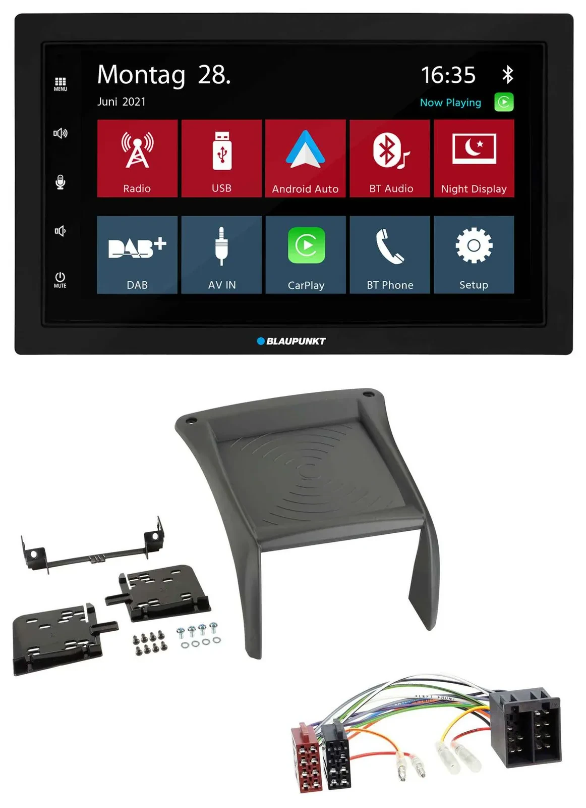 Blaupunkt MP3 Bluetooth DAB 2DIN USB Autoradio für Fiat Ducato (2002-2006)