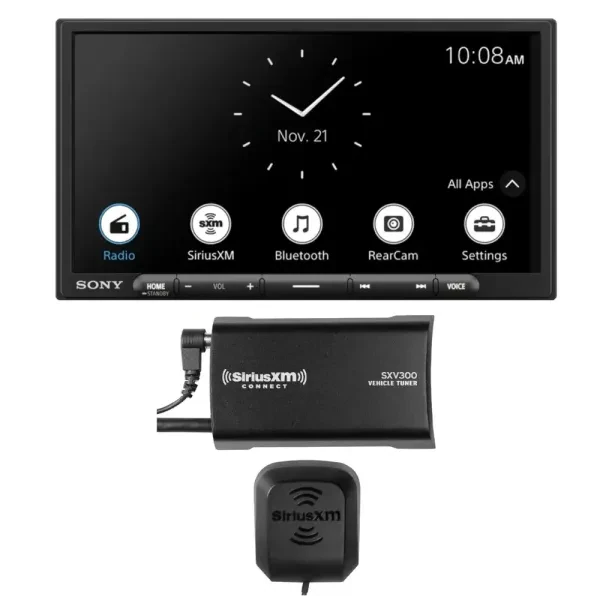 Sony XAVAX3700 6.95” Double-DIN Touchscreen Receiver w/ SiriusXM SXV300v1