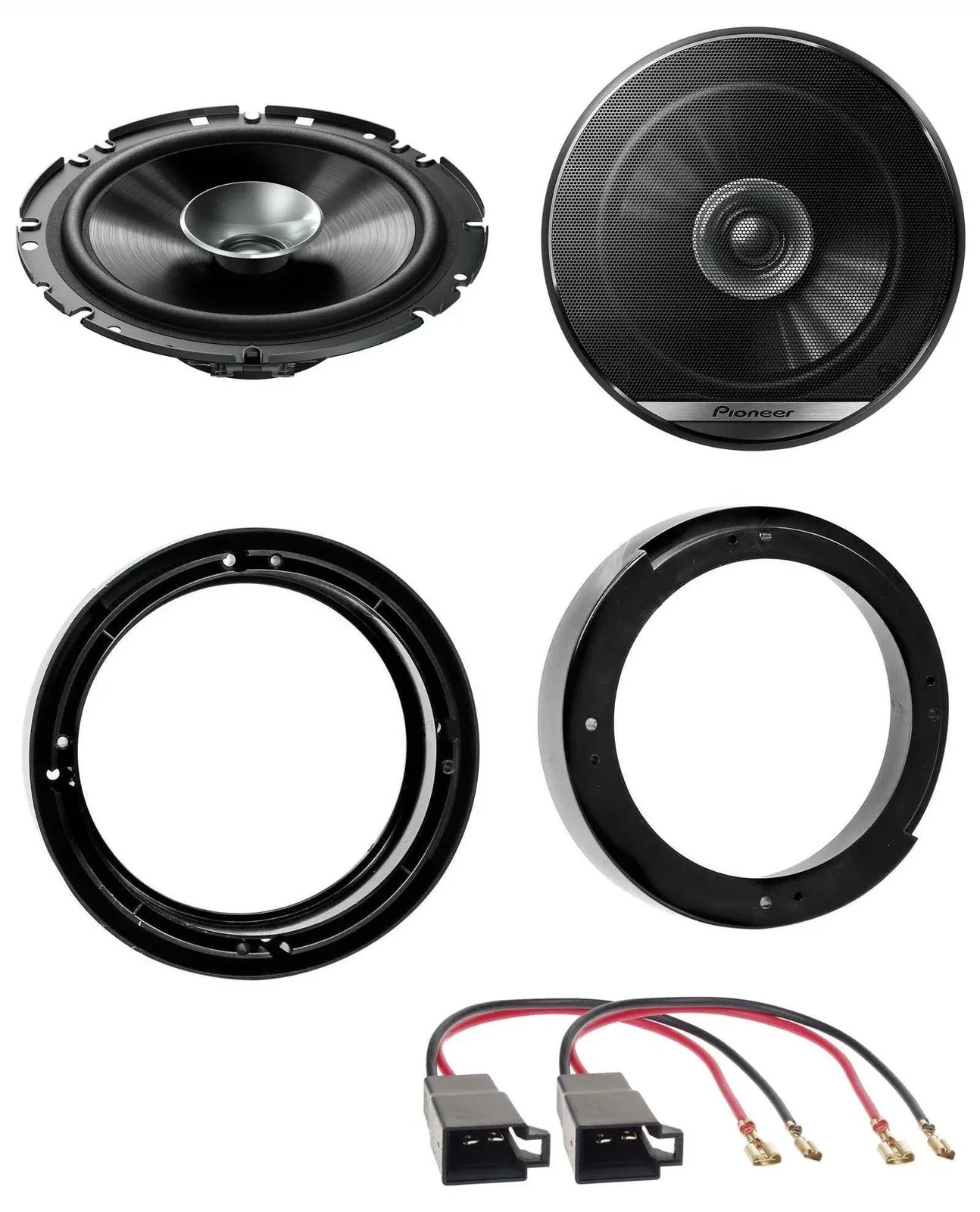 Pioneer 16,5cm 280Watt Lautsprecher für VW Fox Lupo Polo Fronttür Auto Boxen