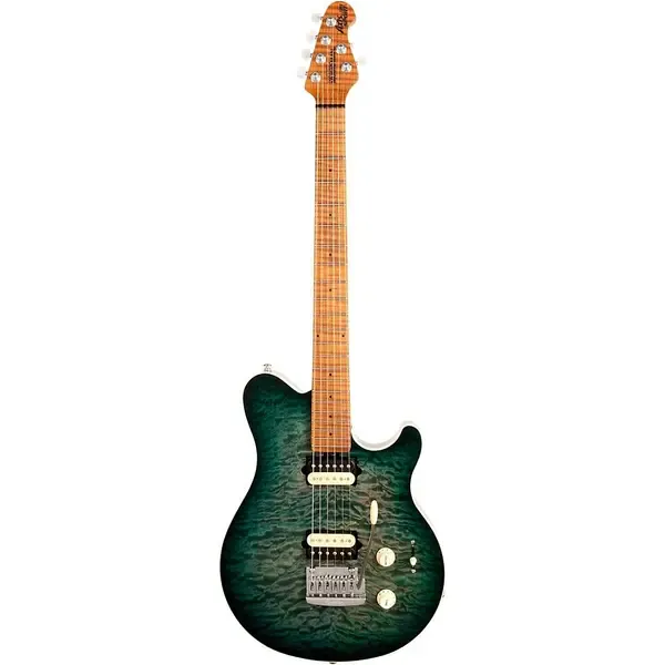 Электрогитара Music Man Axis Super Sport Quilt Top Yucatan Blue