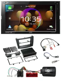 JVC DAB Lenkrad 2DIN Bluetooth USB Autoradio für Mazda 3 09-13 analog