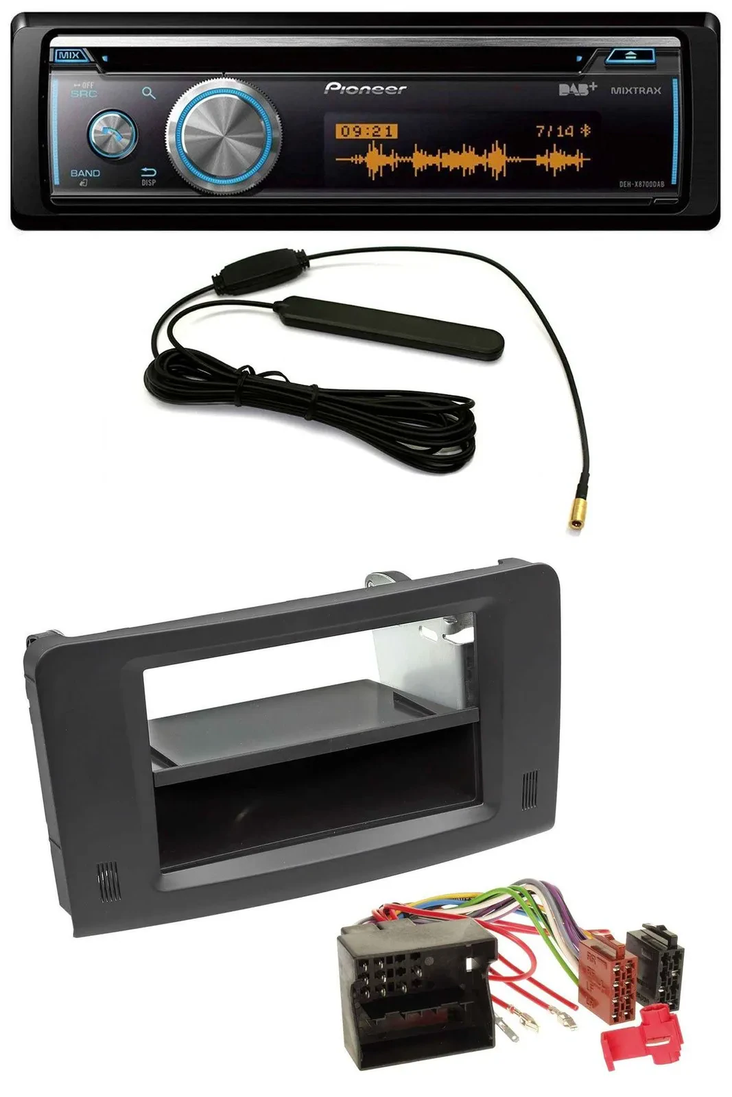 Автомагнитола для Mercedes M-Class W164 (2005–2011) Pioneer CD USB Bluetooth DAB MP3