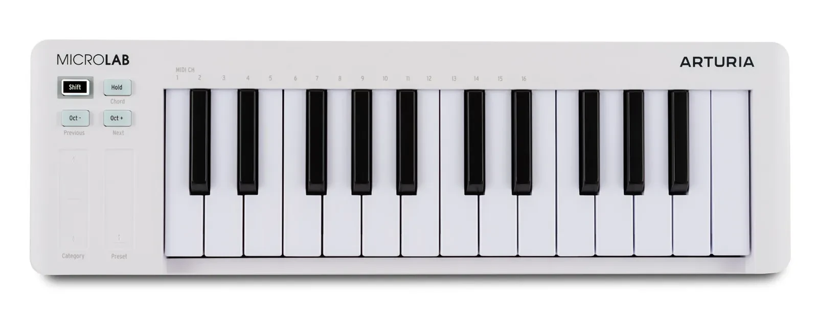 Миди-клавиатура Arturia MicroLab Mk3 white