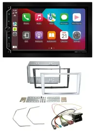 ESX 2DIN DAB USB MP3 Bluetooth Autoradio für Opel Astra H Zafira B Corsa D matt-