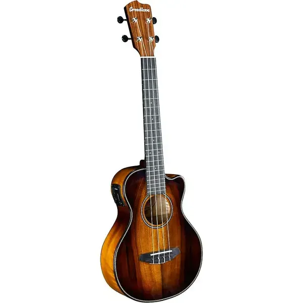 Укулеле тенор Breedlove Pursuit Exotic S CE Myrtlewood HB Tenor A/E Ukulele Tiger's Eye