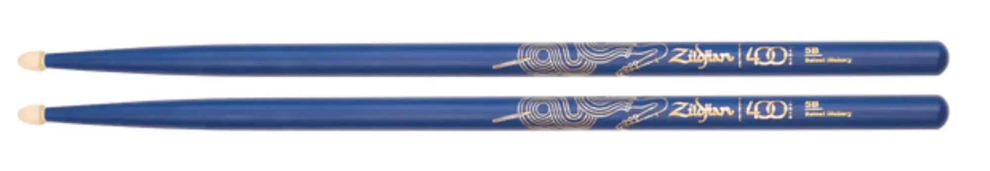 Барабанные палочки Zildjian Z5BACBU-400 Limited Edition 400th Anniversary Jazz 5B Acorn Blue