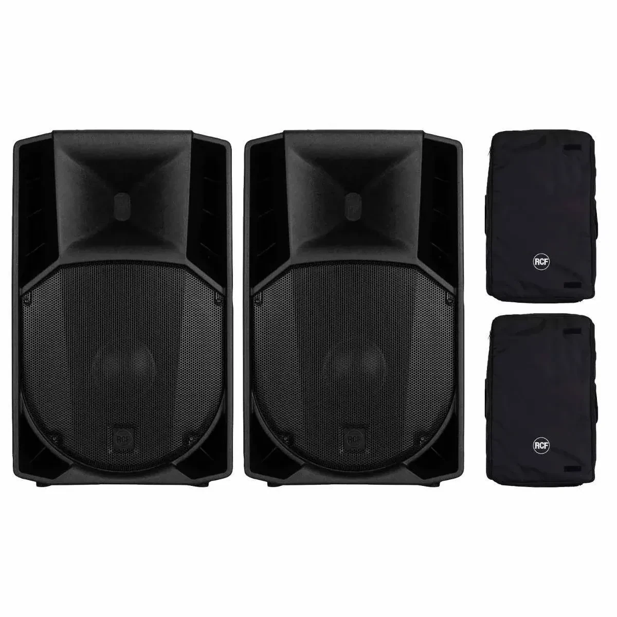 RCF ART 745-A MK5 1400W 2-Way 15" Powered Active Speakers Pair w Covers