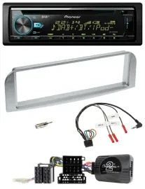 Pioneer DAB Lenkrad CD USB Bluetooth Autoradio für Alfa GT 147 2007-2010 silberg
