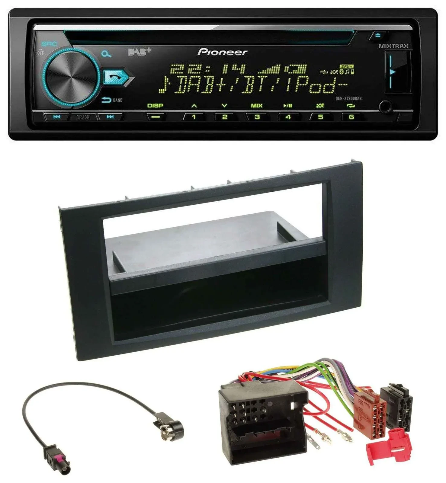 Автомагнитола Pioneer DAB MP3 CD USB Bluetooth для Ford Fusion/Transit/Kuga (2005–2012)