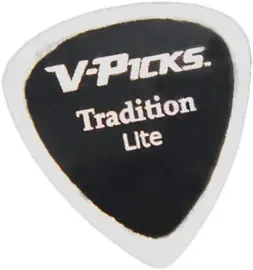 Медиаторы V-Picks Tradition Lite Ghost Rim Clear Guitar Pick