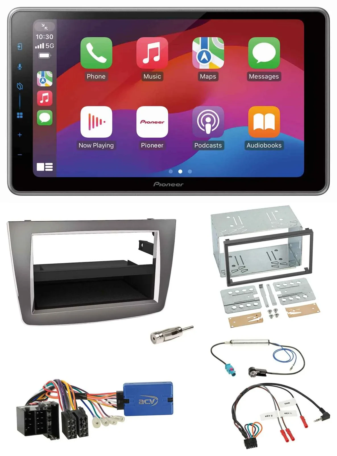 Pioneer Lenkrad USB DAB Bluetooth 2DIN Autoradio für Alfa Romeo Mito 13-18 955 I