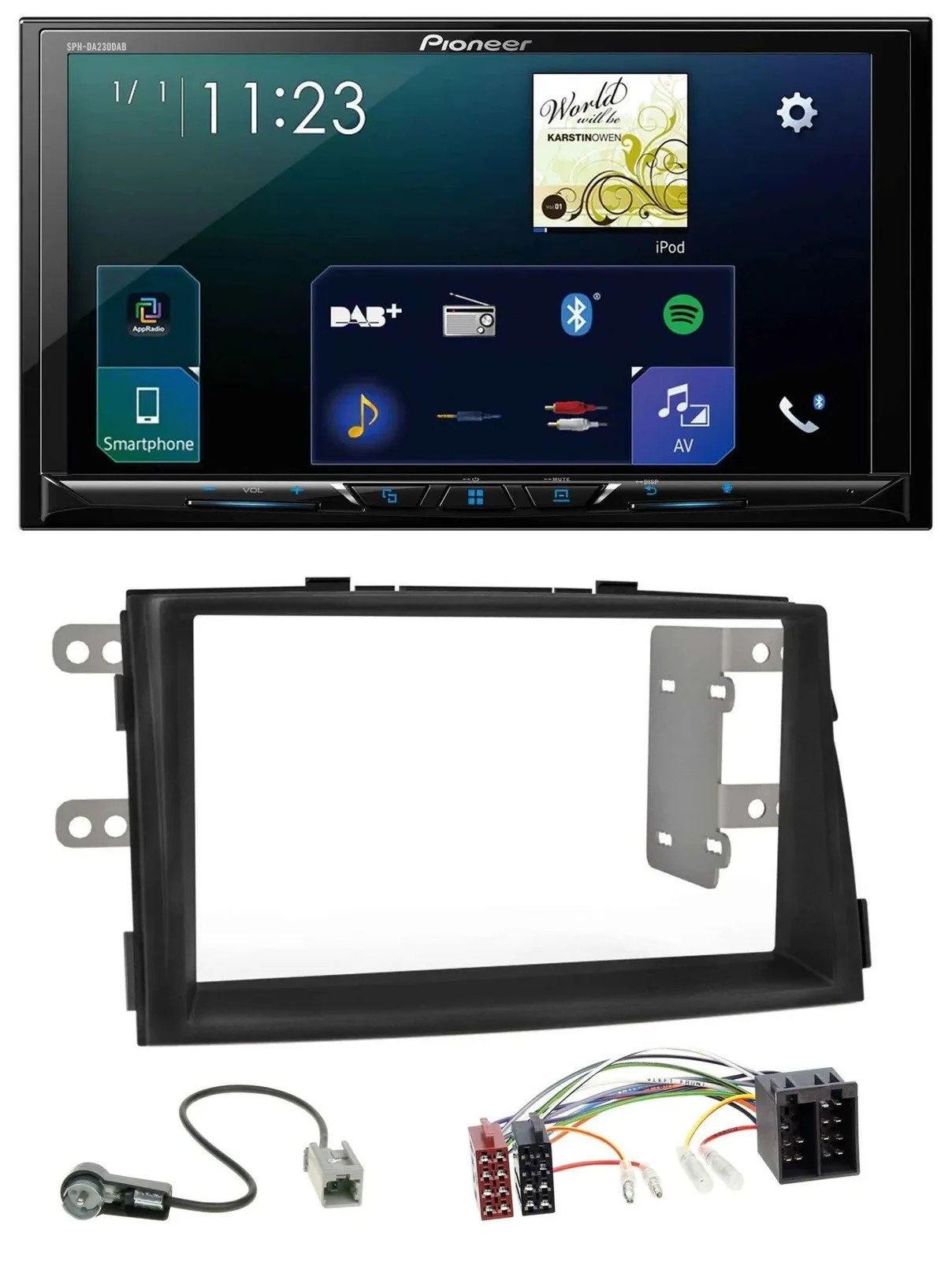 Pioneer MP3 Bluetooth USB 2DIN DAB Autoradio für Kia Sorento II XM 2009-2012