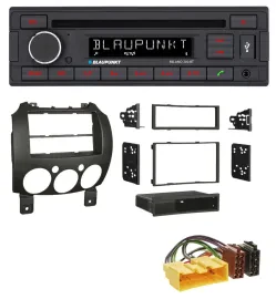 Blaupunkt MP3 USB CD Bluetooth AUX Autoradio für Mazda 2 (ab 2007)