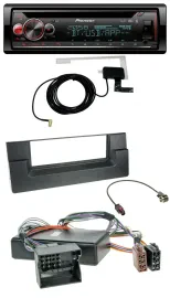 Автомагнитола Pioneer DAB, CD, MP3, USB, Bluetooth для BMW X5 E53 и 5 серии E39 (активная аудиосистема)