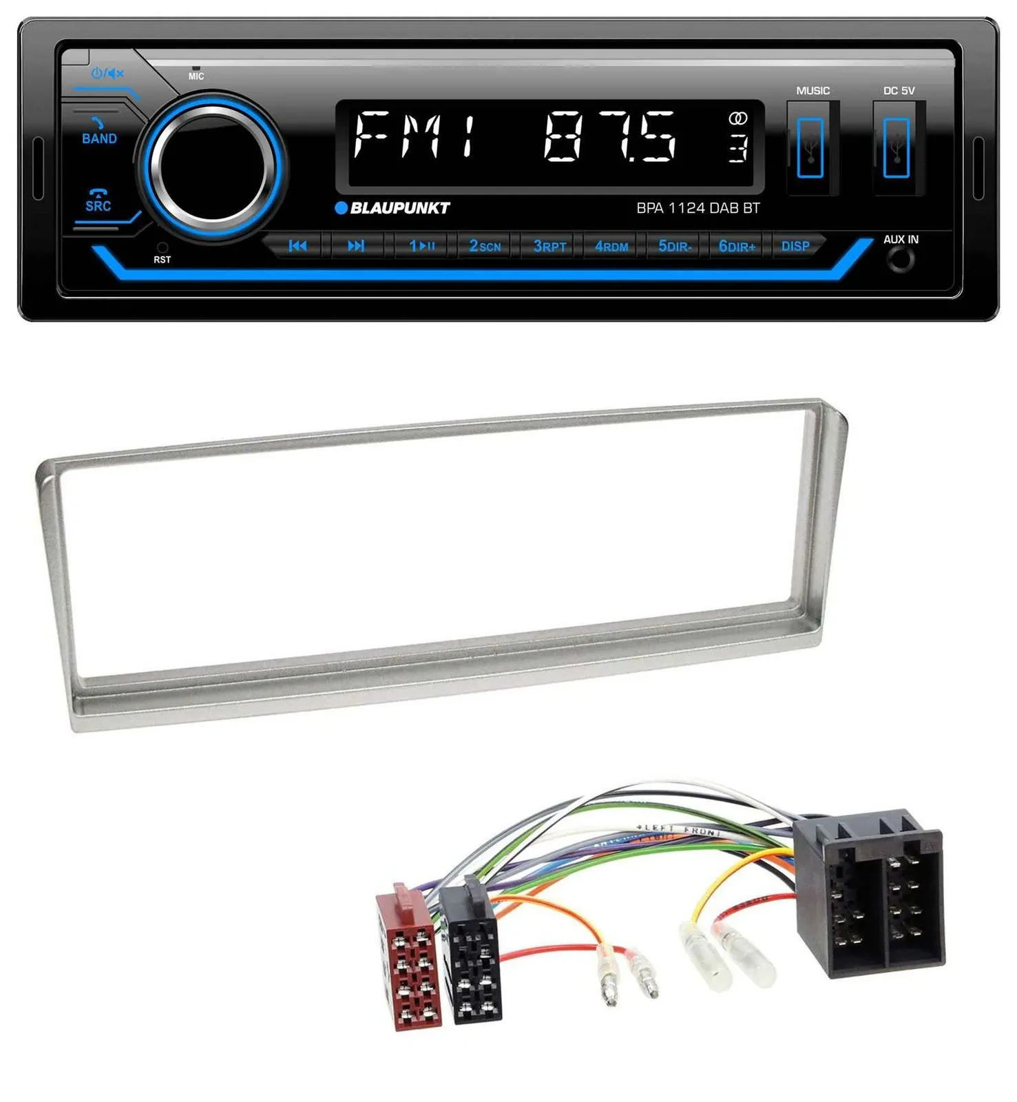 Blaupunkt Bluetooth USB DAB MP3 Autoradio für Alfa Romeo 156 (2001-2003)
