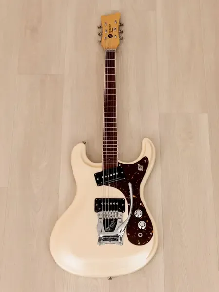 Электрогитара Mosrite Ranger Ventures Model Pearl White w/Vibramute  Japan 2000s