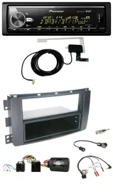 Pioneer Bluetooth DAB USB Lenkrad Autoradio für Smart ForFour 2004-2006 schwarz