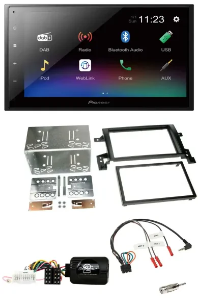Pioneer USB Bluetooth DAB 2DIN Lenkrad Autoradio für Suzuki Grand Vitara 2005-20