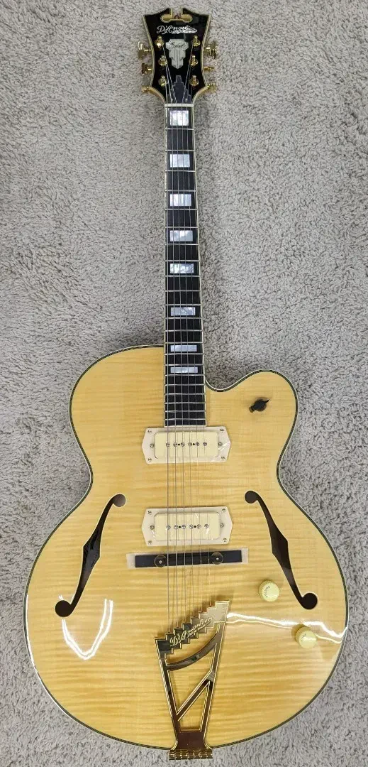 D'Angelico Excel 59 Hollowbody Electric Guitar w/Case, Natural DAE59NACGT #2