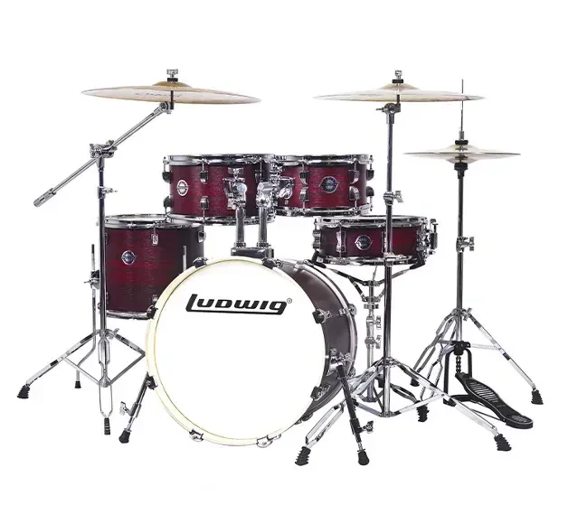 LC198-5 Accent Pro Барабанная установка, бордовая, 2 коробки, Ludwig