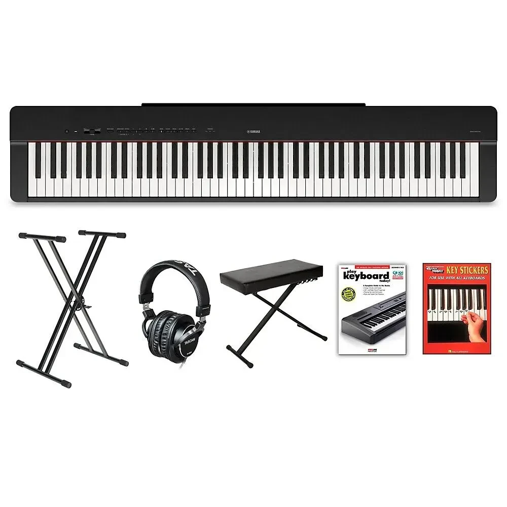 Цифровое пианино Yamaha P-225 88-Key чёрный (набор)