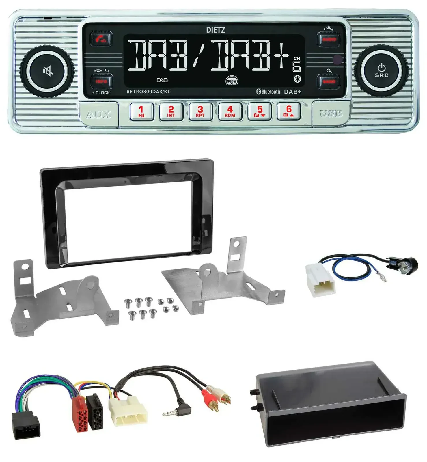 Dietz Bluetooth MP3 DAB USB Autoradio für Toyota Aygo (AB7, ab 2022)