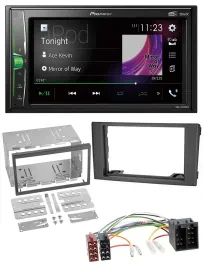 Pioneer 2DIN MP3 DAB USB Bluetooth Autoradio für Iveco Daily 06-14 schwarz