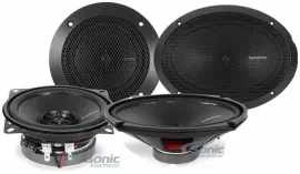 2) Rockford Fosgate R14X2 4" + 2) R169X2 6x9" 130W 2-Way Car Speakers Bundle