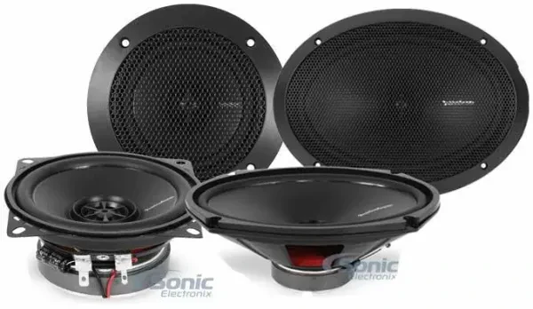 2) Rockford Fosgate R14X2 4" + 2) R169X2 6x9" 130W 2-Way Car Speakers Bundle