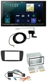 Pioneer 2DIN DAB USB MP3 Bluetooth Autoradio für Seat Ibiza ab 08 nitschwarz