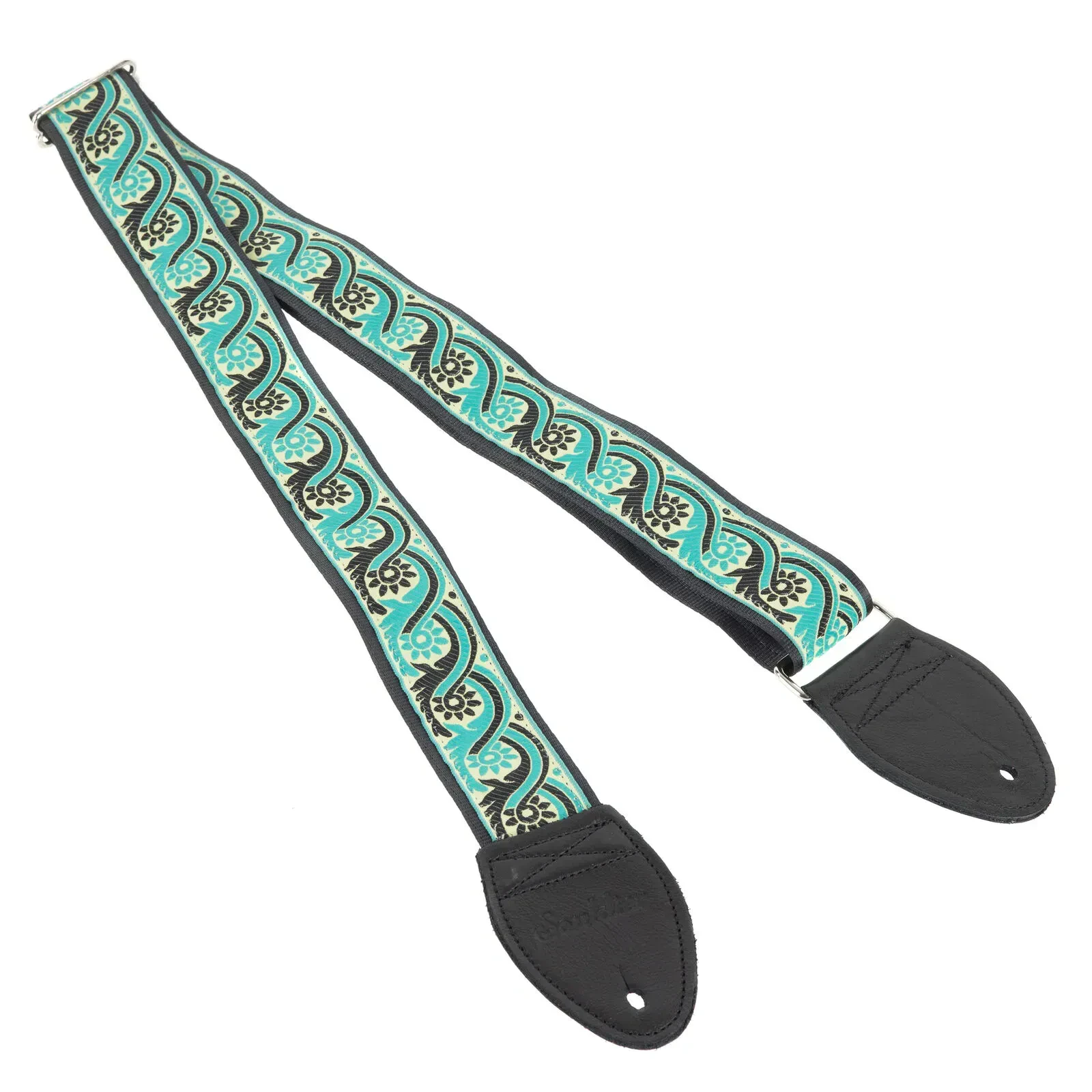 Ремень для гитары Souldier GS0110BK04BK Lummi Blue Green
