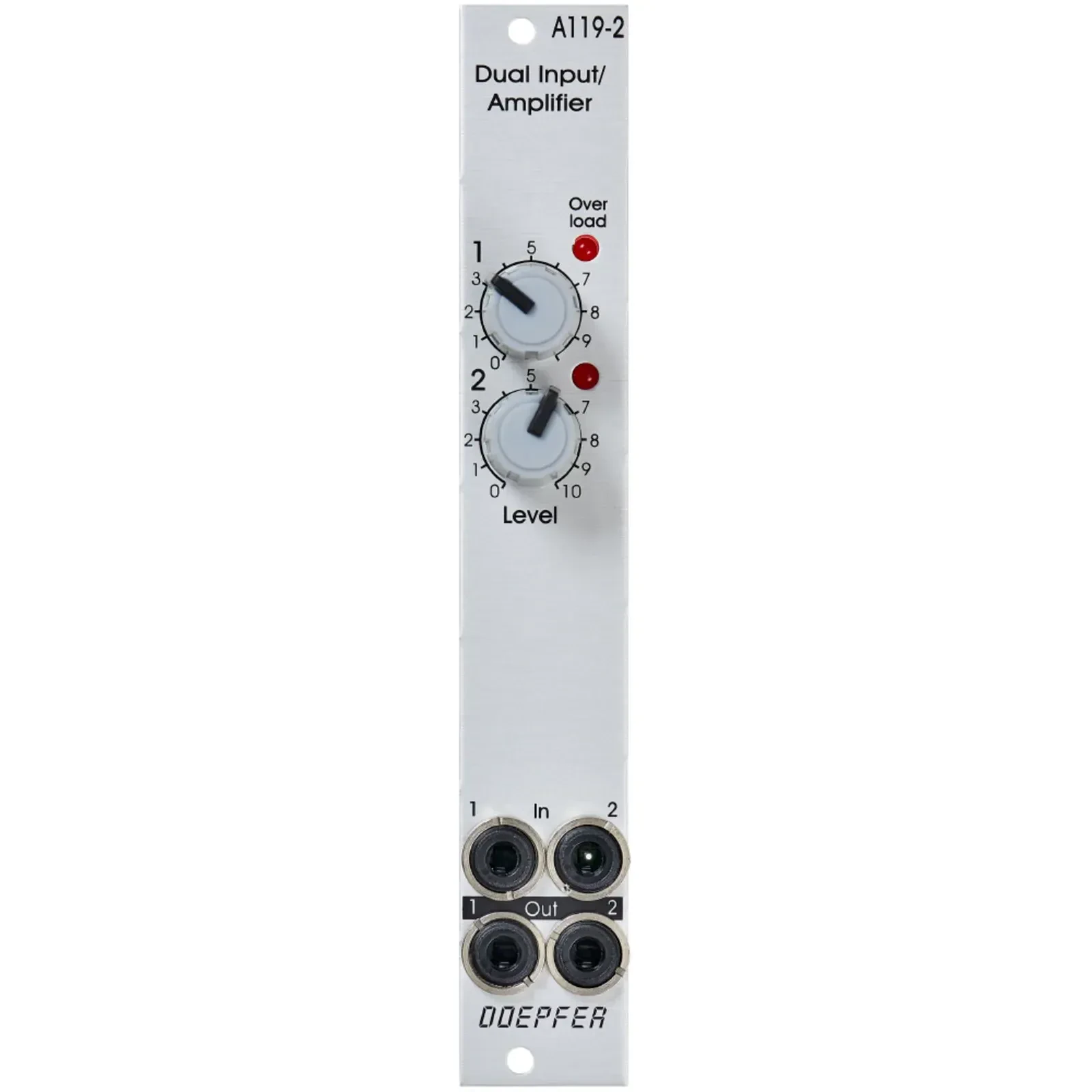 Модульный студийный синтезатор Doepfer A-119-2 Dual External Input Amplifier