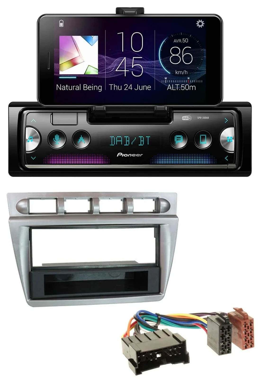 Автомагнитола Pioneer USB MP3 Bluetooth DAB для Kia Picanto (2004–2007)