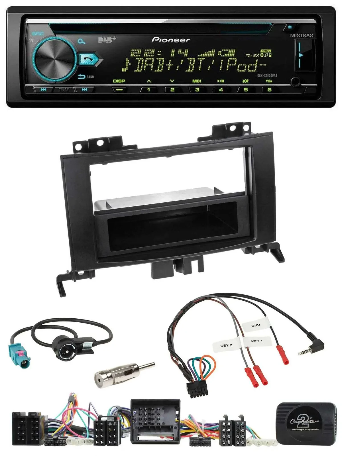 Pioneer DAB Lenkrad CD USB Bluetooth Autoradio für Mercedes Sprinter W906 06-18