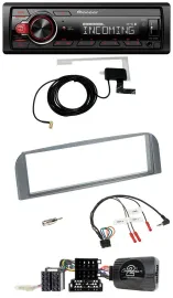 Автомагнитола Pioneer DAB, Bluetooth, USB для Alfa Romeo 147/GT (2007–2010) антрацит