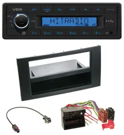 VDO AUX 1DIN MP3 USB Autoradio für Ford Fusion Transit Kuga 05-12 schwarz