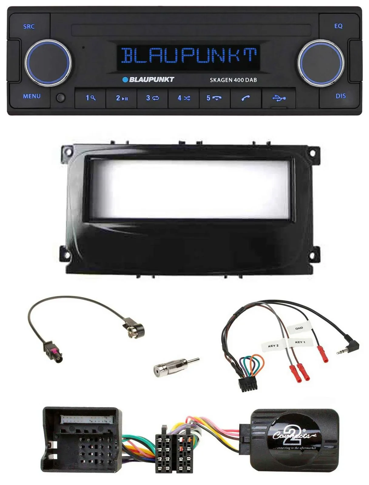 Blaupunkt DAB USB Bluetooth Lenkrad Autoradio für Ford Mondeo 2007-2014 S-Max pi