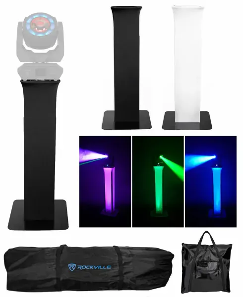 (1) Totem Light Stand+Black+White Scrims For Chauvet Maverick Mk Pyxis