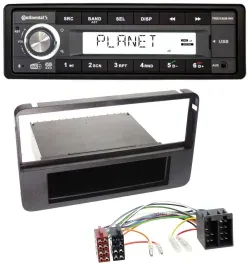 Continental USB 1DIN AUX DAB MP3 Autoradio für Alfa Romeo 159 Brera Spider 06-10