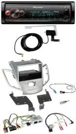 Pioneer Bluetooth DAB USB Lenkrad Autoradio für Ford Fiesta 2010-17 ohne Display