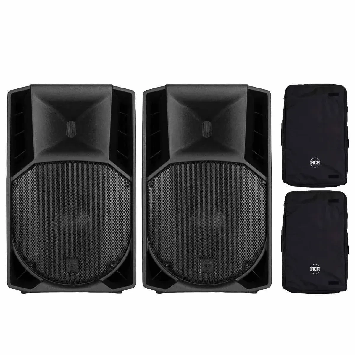 RCF ART 715-A MK5 1400W 2-Way 15" Powered Active DJ PA Speakers Pair w Covers