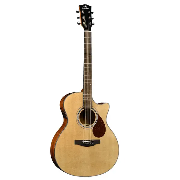 Электроакустическая гитара KEPMA F0E-GA Top Gloss Natural в комплекте чехол